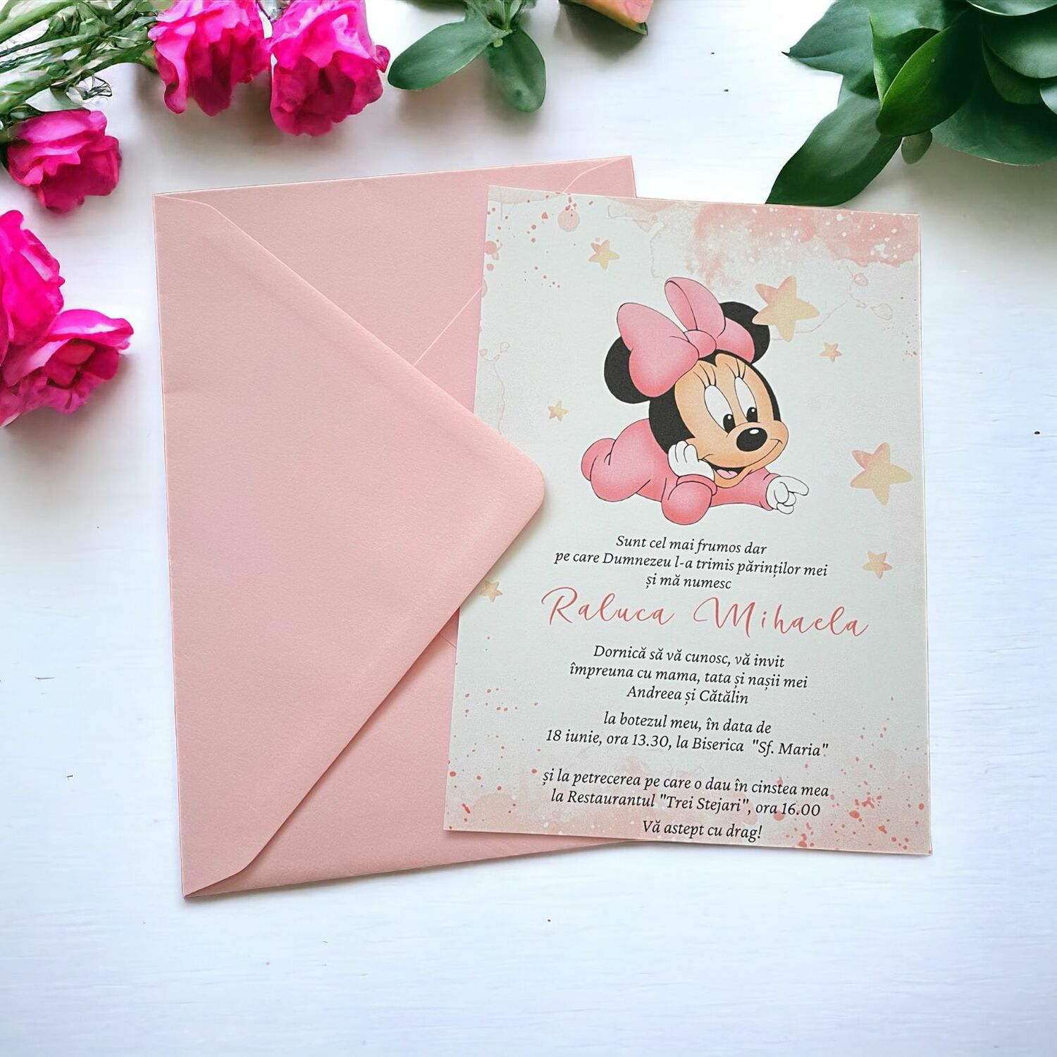 Invitație botez Minnie